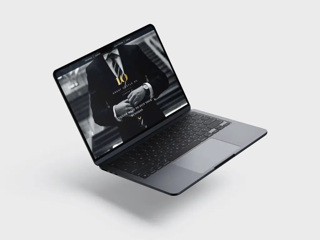 10 Great Castle Street website design