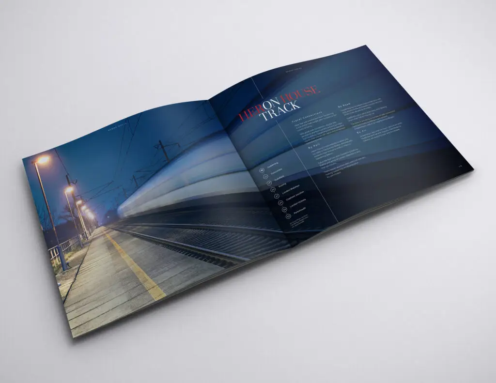 Heron House property brochure spread 4 by Oracle Creative for SN Developments, Godalming