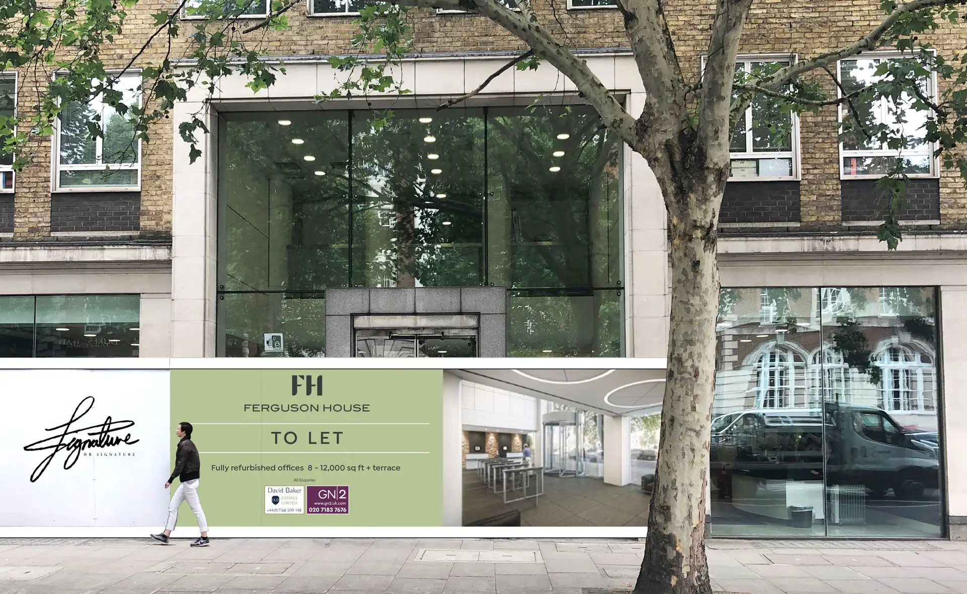 15 Marylebone Road site hoarding by Oracle Creative for DLB Estates, Central London